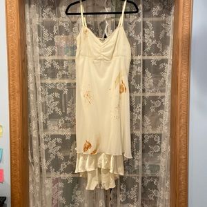 Unique flowy paint dress